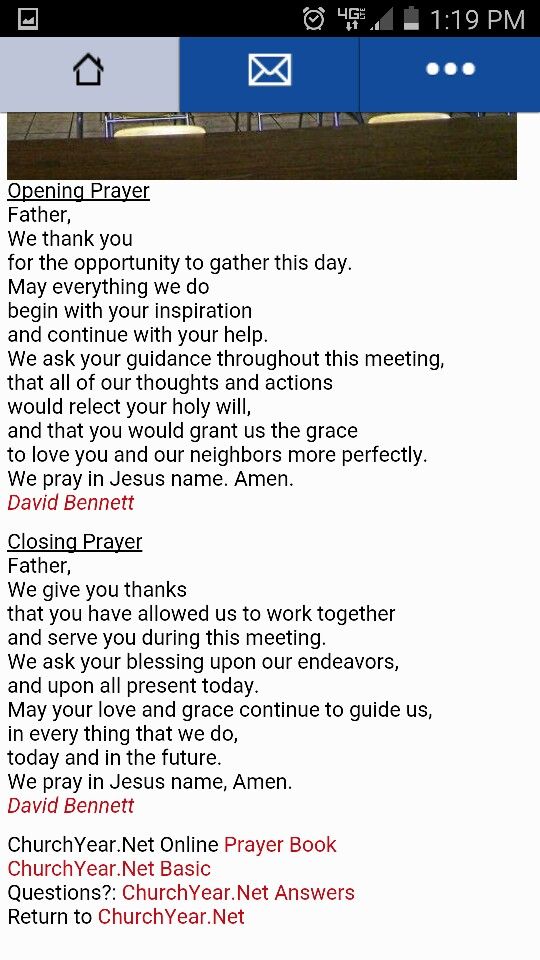 opening prayer for a group